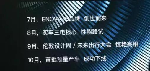 ENOVATE中文命名“天际” 张海亮:致力于智能网联汽车领导者